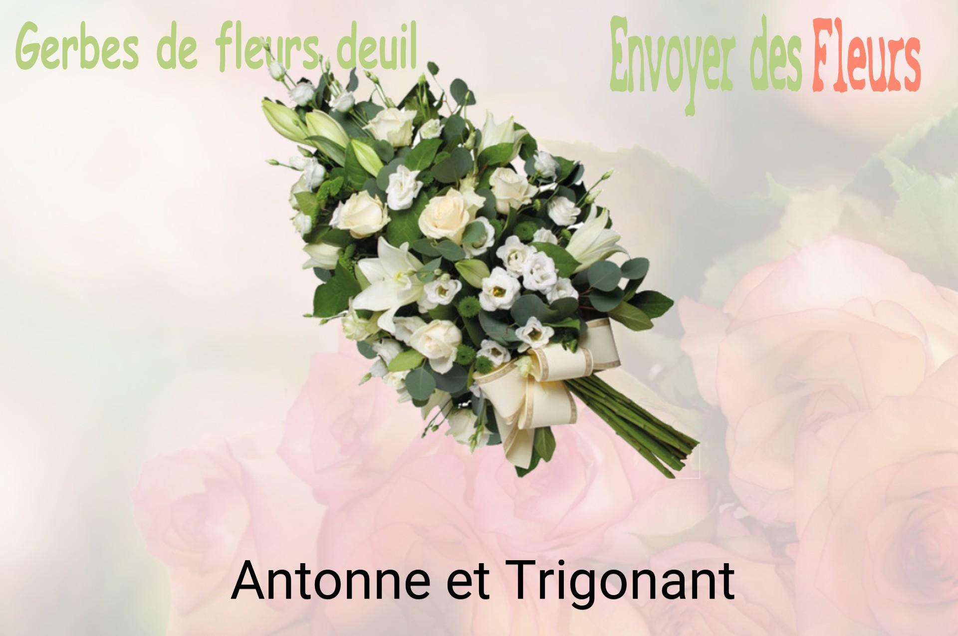 Gerbe de fleurs de deuil livrée à Antonne-et-Trigonant